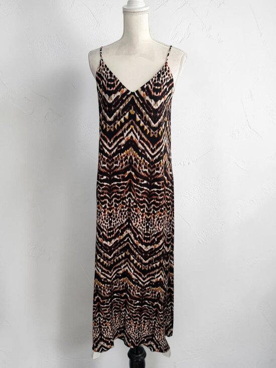 ELAN Dresses & Skirts - ELAN Animal Print Maxi Dress Size Large NEW NWT